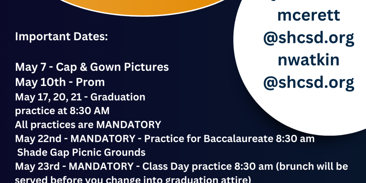 Class of 2024 Graduation Information.