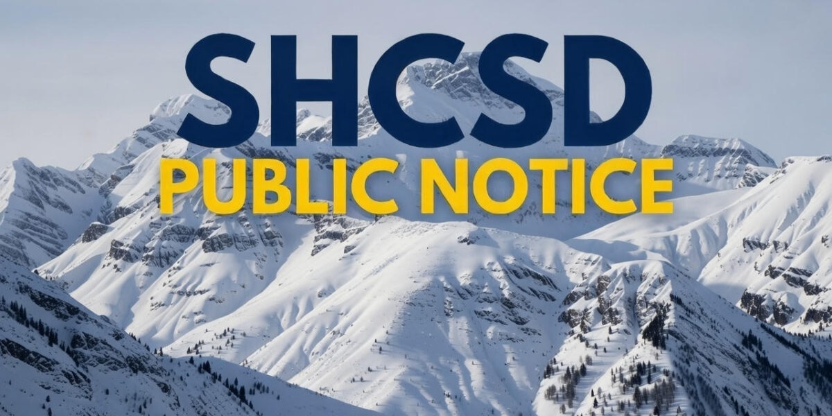 SHCSD Public Notice